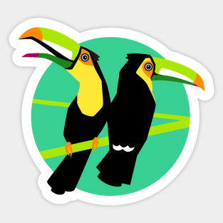 Birds - Tropical toucans Sticker